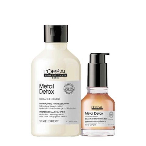 L'Oréal Professionnel Paris Metal Detox Shampoo 300ml Oil 50ml