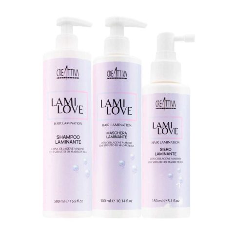 Creattiva Erilia LamiLove Shampoo 500ml Maschera 300ml Serum 150ml