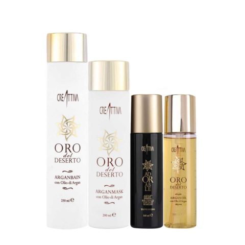 Oro del Deserto Argan Bain 250ml Mask 200ml BB Cream 100ml Argan Oil 100ml