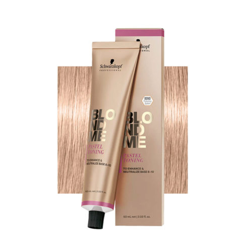 Schwarzkopf BlondMe Color Pastel Toning Sand 60ml - crème neutralisante pour cheveux blonds