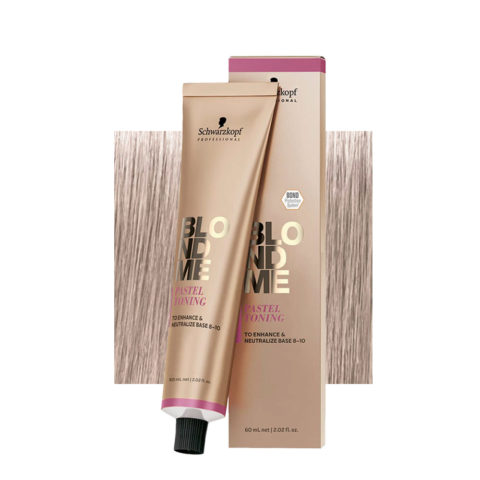 Schwarzkopf BlondMe Color Pastel Toning Ice 60ml - crème neutralisante pour cheveux blonds