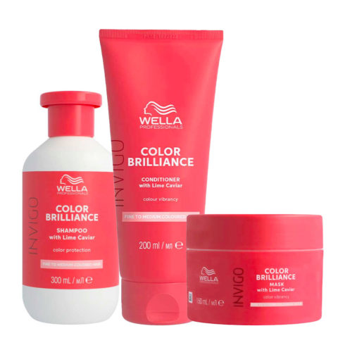 Wella Invigo Color Brilliance Fine Shampoo 300ml Conditioner 200ml Mask 150ml