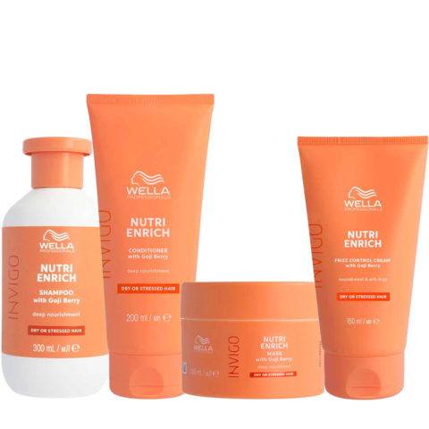 Wella Invigo Nutri Enrich Deep Nourishing Shampoo 300ml Conditioner 200ml Mask 150ml Cream 150ml