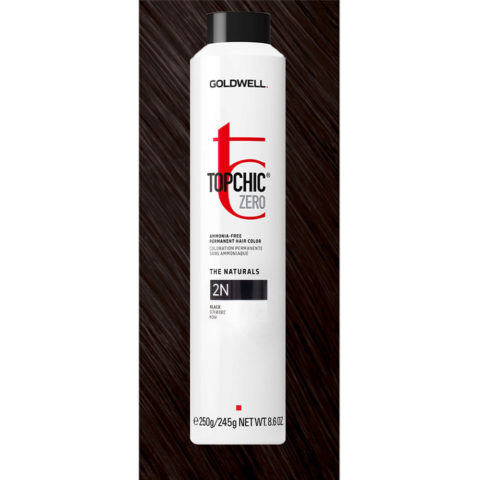 2N Topchic Zero Black Can 250ml - coloration permanente sans ammoniaque