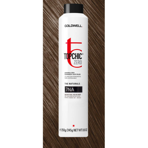 7NA Topchic Zero The Naturals Mid Natural Ash Blonde Can 250ml - coloration permanente sans ammoniaque