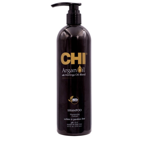CHI Argan Oil Plus Moringa Oil Shampoo 739ml - shampoing hydratant