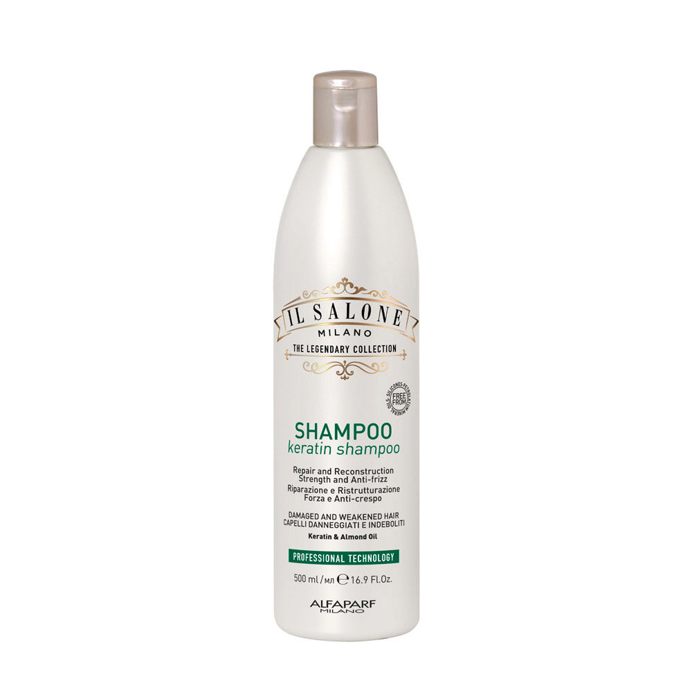 Il Salone Milano Keratin Shampoo 500ml - shampoing pour cheveux abîmés et fragilisés