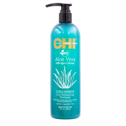 CHI Aloe Vera Curls Defined Curl Enhancing Shampoo 739ml - shampoing pour boucles