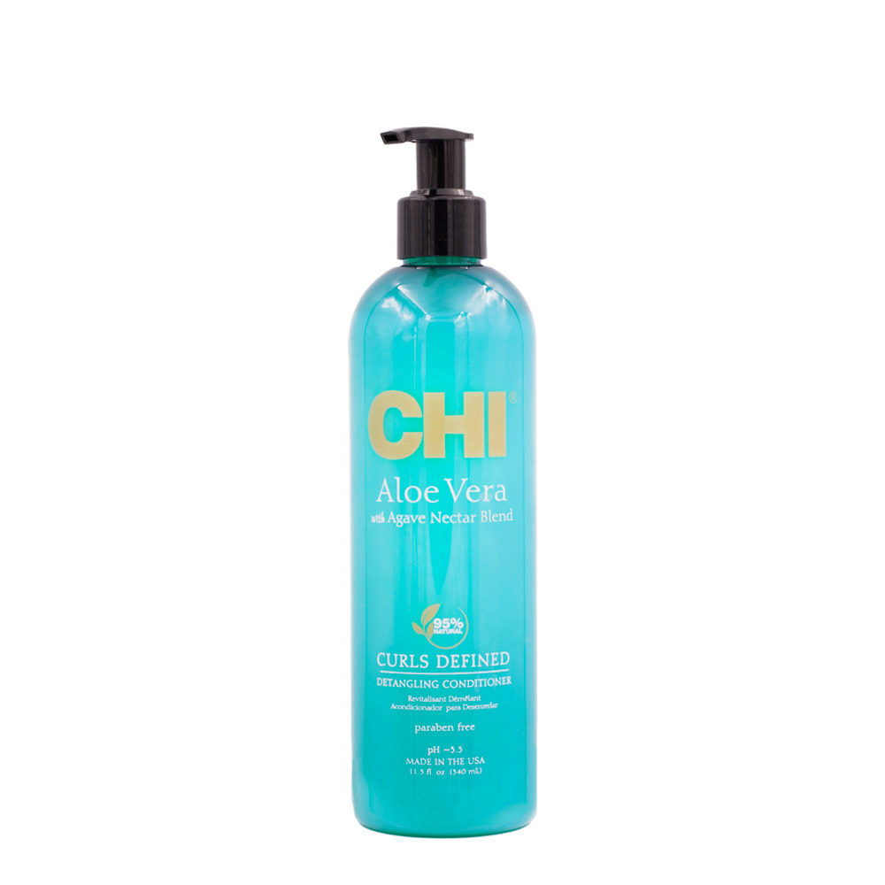 CHI Aloe Vera Curls Defined Detangling Conditioner 340ml - conditionneur démêlant pour boucles