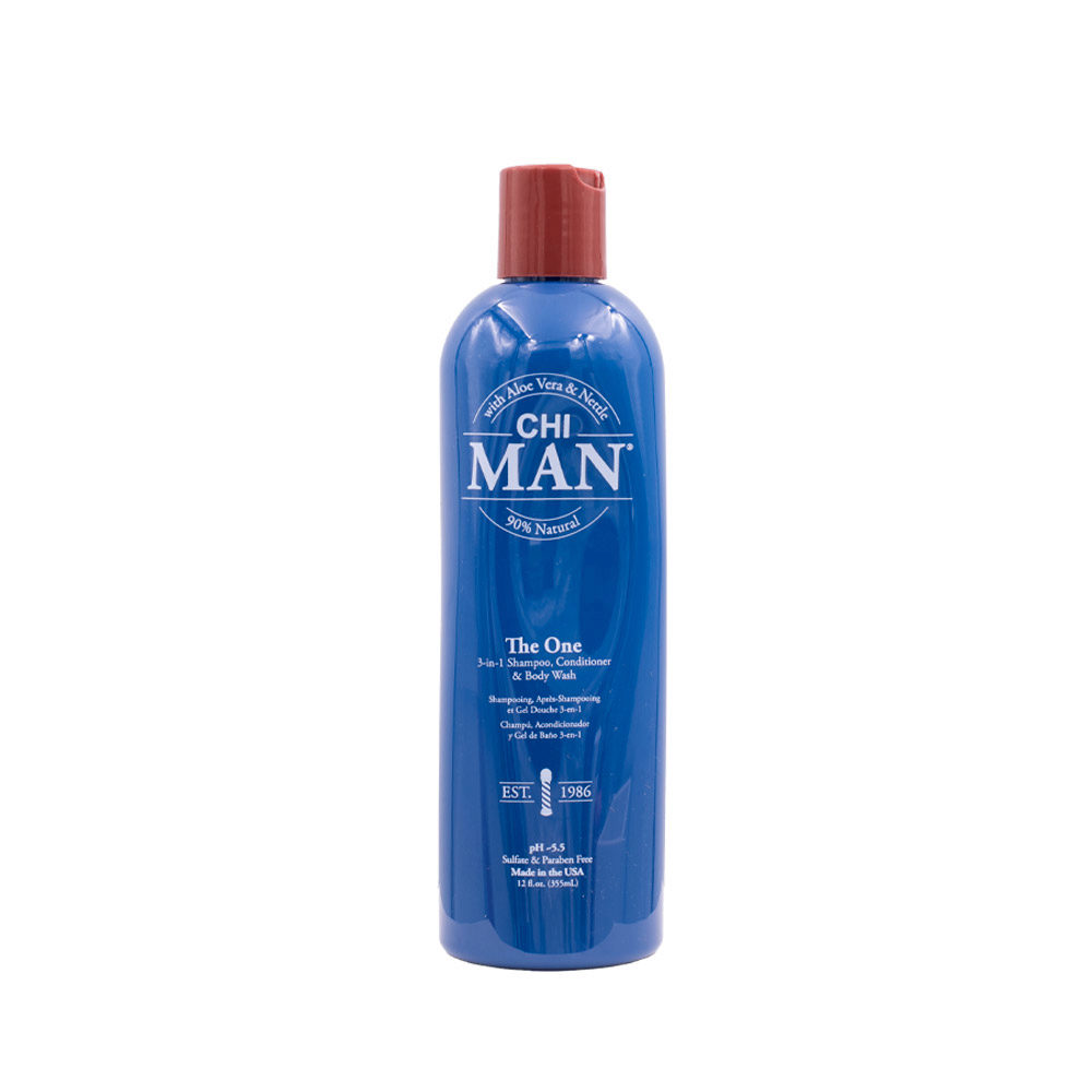 CHI Man The One - 3 In Shampoo Conditioner and Body Wash 355ml - nettoyant 3 en 1