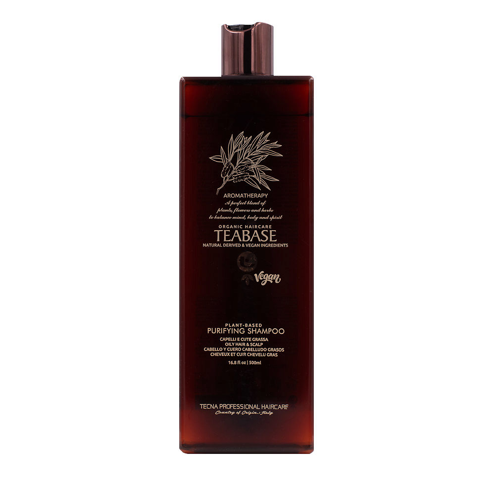 Tecna Teabase Aromatherapy Purifying Shampoo 500ml - shampoing pour cheveux et cuir chevelu gras