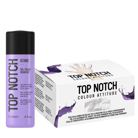 Mesauda Top Notch Iconic Gel Polish Remover 120ml Feuilles Dissolvants 100 pcs