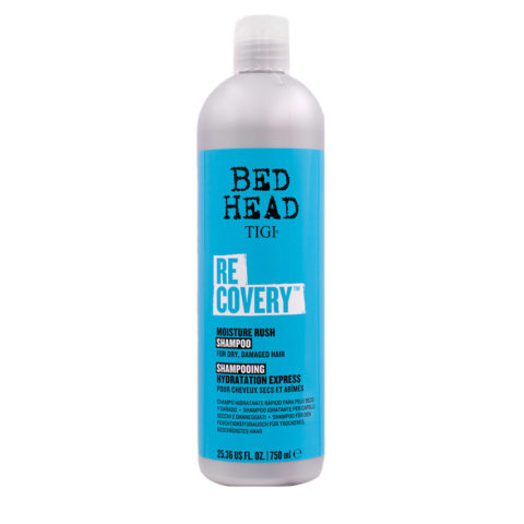 Bed Head Recovery Moisture Rush Shampoo 750ml - shampoing pour cheveux secs et abîmés