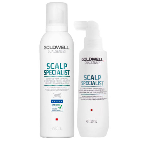 Goldwell Dualsenses Scalp Specialist Sensitive Foam Shampoo 250ml Rebalance & Hydrate Fluid 150ml