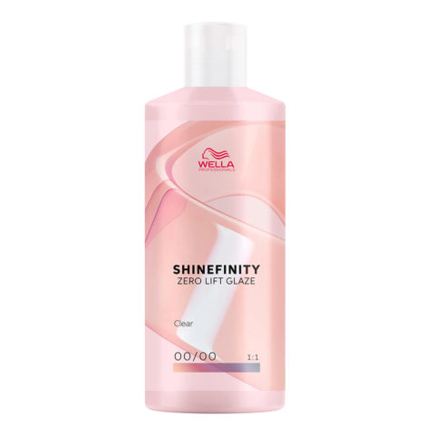 Wella Shinefinity Zero Lift Glaze Crystal Glaze 00/00 500ml - coloration demi-permanente