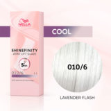Wella Shinefinity Zero Lift Glaze Lavender Flash 010/6 60ml - coloration demi-permanente