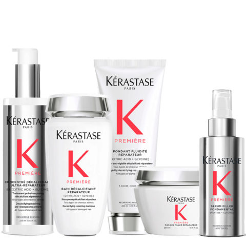 Première Concentré Décalcifiant 250ml Bain 250ml Fluidité Réparateur 250ml Filler 200ml Sérum 90ml