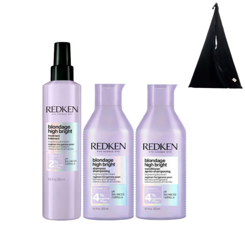 Redken Blondage High Bright Pre-Treatment 250ml Shampoo 300ml Conditioner 300ml + Shopper en CADEAU