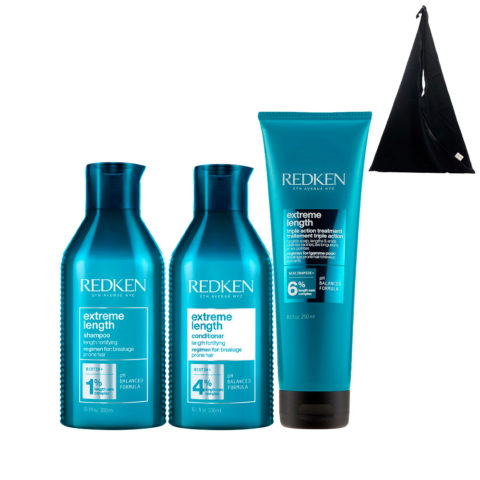 Redken Extreme Length Shampoo 300ml Conditioner 300ml  Treatment 250ml + Shopper en Cadeau