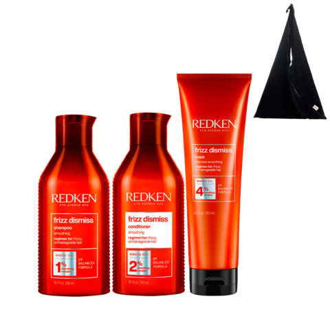 Redken Frizz Dismiss Shampoo 300ml Conditioner 300ml Mask 250ml + Shopper en Cadeau
