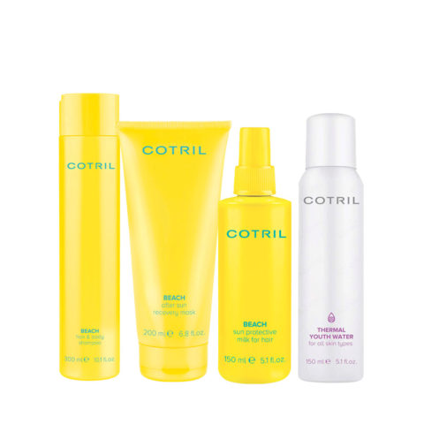 Cotril Beach Hair & Body Shampoo 300ml Mask 200ml Milk 150ml Thermal Water 150ml
