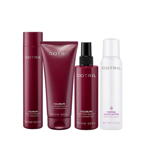 Cotril Colorlife Shampoo 300ml Mask 200ml Leave-In Spray 200ml Thermal Water 150ml