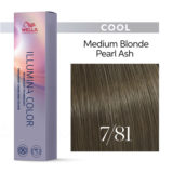 Wella Illumina Color 7/81 Blond Moyen Nacré Cendré 60ml - coloration permanente