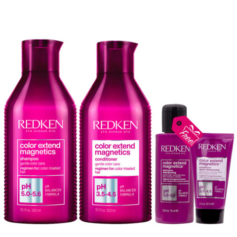 Redken Color Extend Magnetics Shampoo 300ml Conditioner 300ml + Shampoo 75 ml Conditioner 50ml GRATUIT