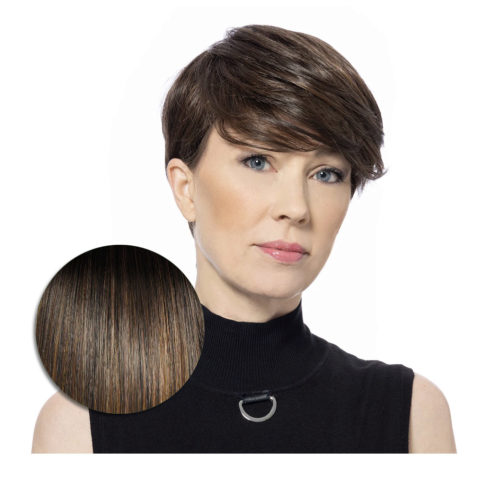 Hairdo Polished Pixie Perruque Marron Noisette Moyen - perruque coupe courte