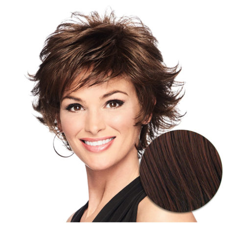 Hairdo Textured Flip Perruque Marron Cerise - perruque coupe courte