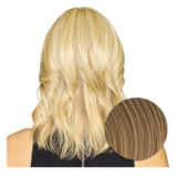 Hairdo Topper Stylish Wave Blond Foncé - toupet vagues