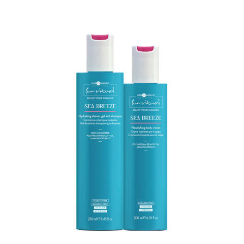Hair Company Sea Breeze Hydrating Shower Gel Shampoo 250ml Nourishing Body Cream 200ml