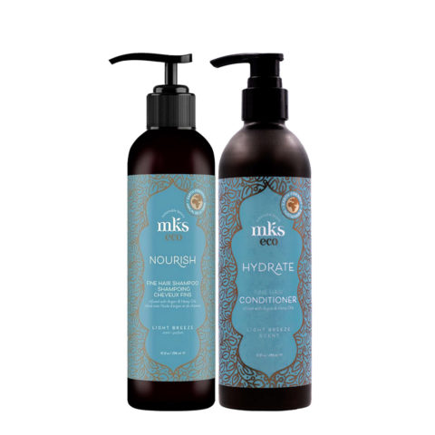 Nourish Fine Hair Shampoo Light Breeze Scent 296ml Conditioner 296ml