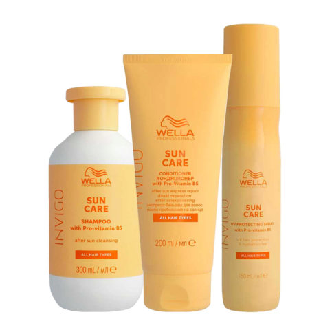 Invigo Sun Hair & Body Shampoo 300ml After Sun Express Conditioner 200ml Uv Hair Color Protection Spray 150ml