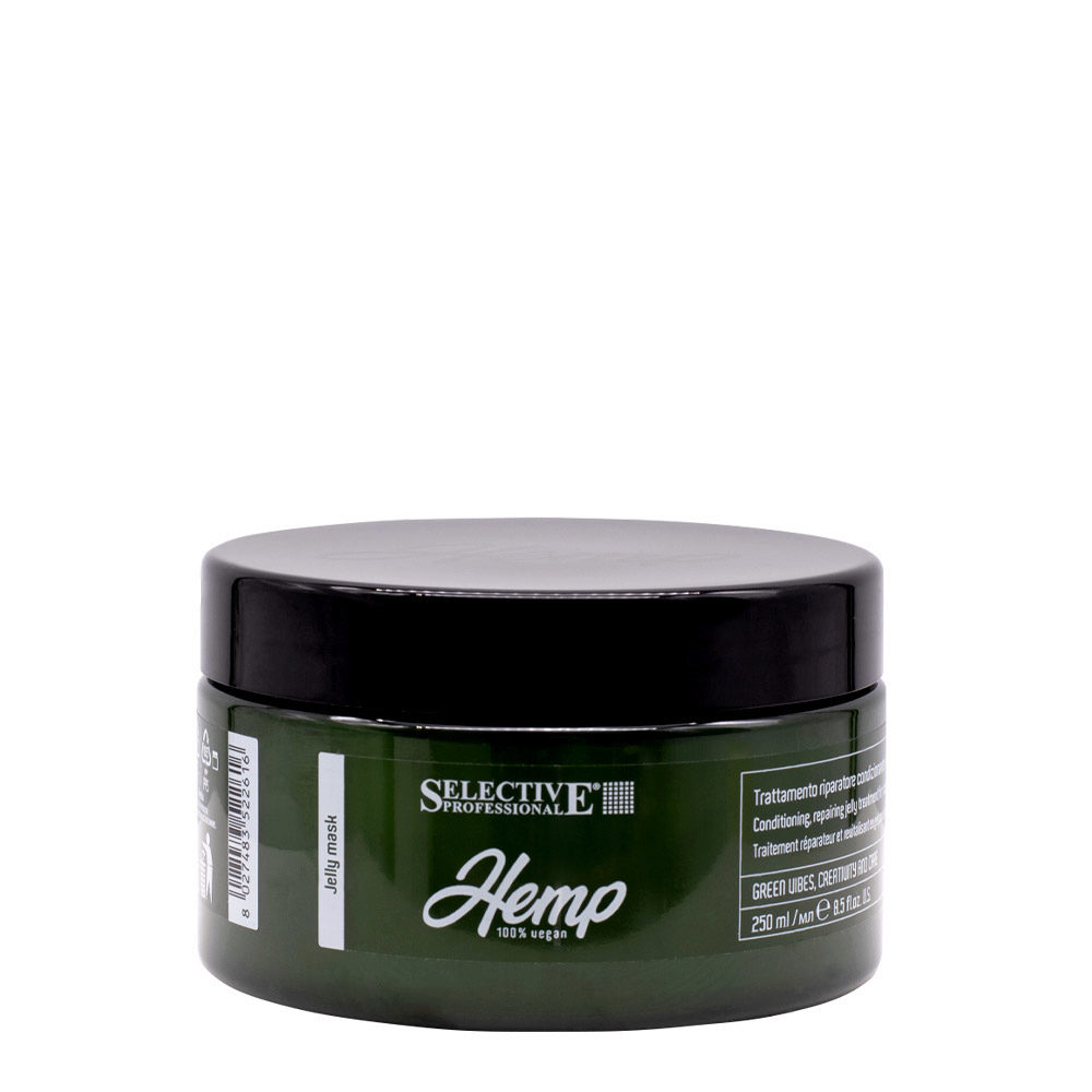 Selective Professional Hemp Jelly Mask 250ml -masque gel réparateur pour cuir chevelu et cheveux