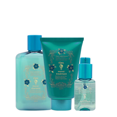 Paradise Beach Monoi Shampoo 250ml Treatment 150ml Oil 50ml