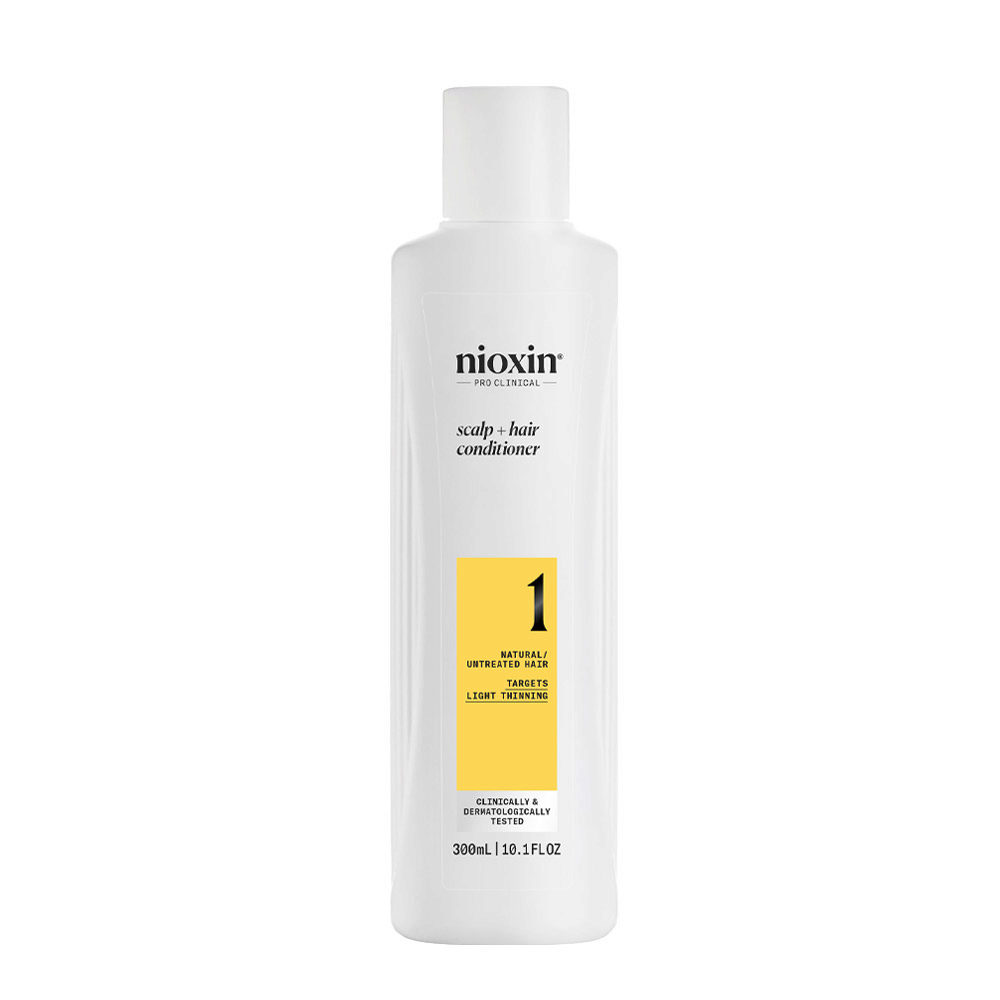 Nioxin Sistema 1 Scalp + Hair Conditioner 300ml - conditionneur fortifiant cheveux légèrement clairsemés