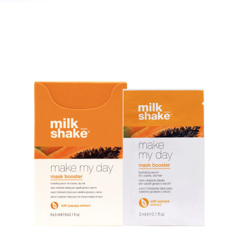 Milk Shake Make My Day Mask Booster Papaya 6x3ml - sérum hydratant illuminateur