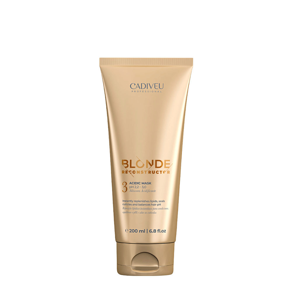 Cadiveu Blonde Reconstructor Acidic Mask N.3 200ml - masque au pH acide pour cheveux blonds