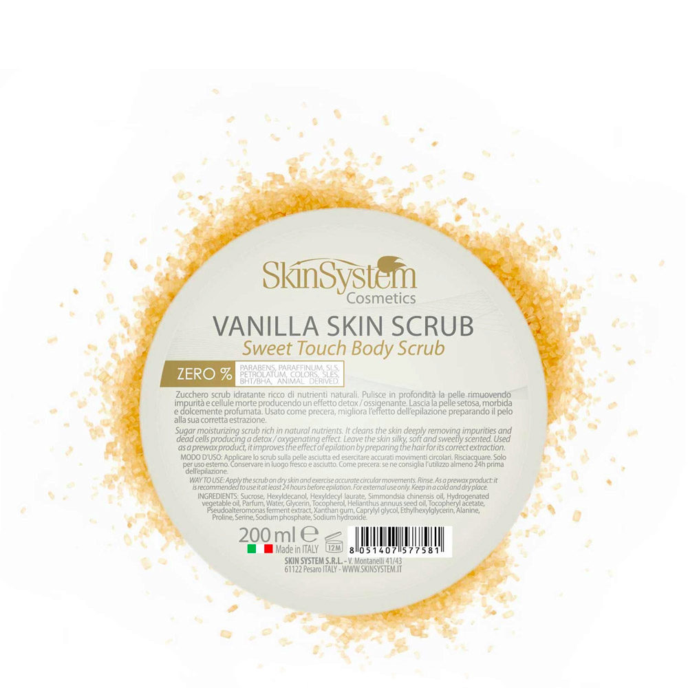 SkinSystem Vanilla Skin Scrub Sweet Touch Body Scrub 500ml - gommage hydratant