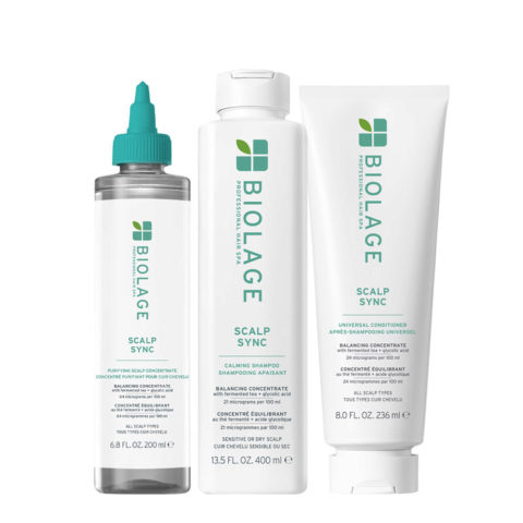 Professional Hair Spa Purifying Scalp Pre- Shampoo Calming Shampoo 400ml Condtioner 236ml - cuir chevelu irrité