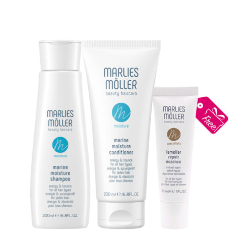 Marine Moisture Shampoo 200ml Conditioner 200ml + Repair Essence 30ml GRATUITE