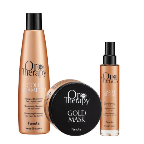 Oro Therapy Oro Puro Gold Shampoo 300ml Mask 300ml Serum 100ml