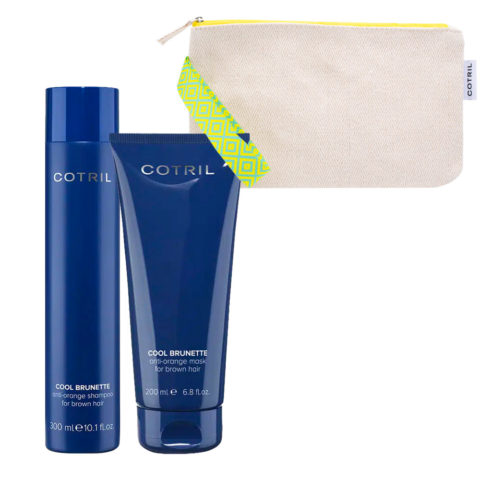 Cool Brunette Intense Anti-Orange Shampoo 300ml Mask 200ml + Pochette GRATUITE